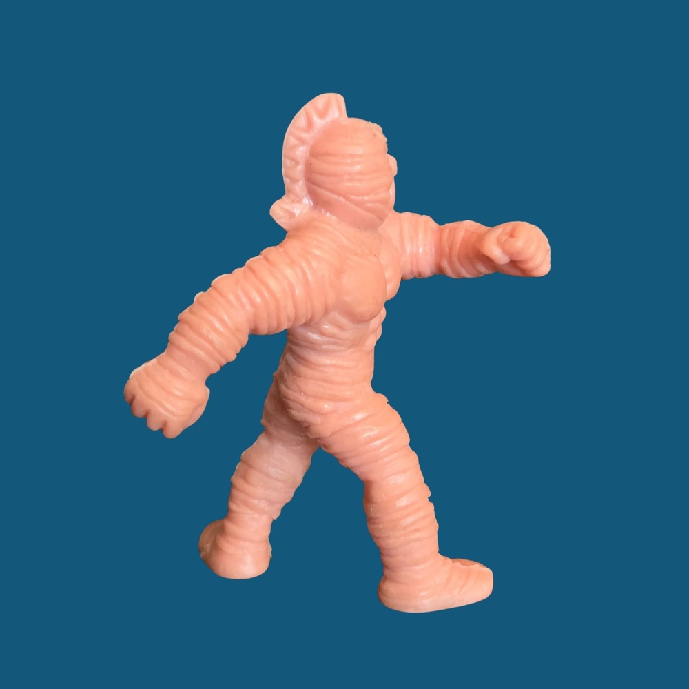 Vintage Kinnikuman Kinkeshi MUSCLE Salmon Pink Rubber Figure Zebra B 219 - Picture 6 of 9